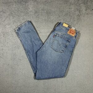 NWT Levi's 501 Skinny Fit Jeans Women's 32x32 Blue Denim Cotton High Rise #2260